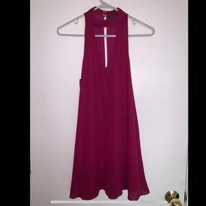 Lulu’s Magenta Formal Mini Dress
